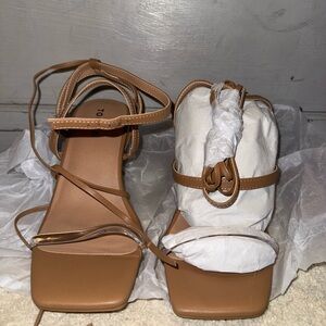 Torrid Tan Strappy Heels